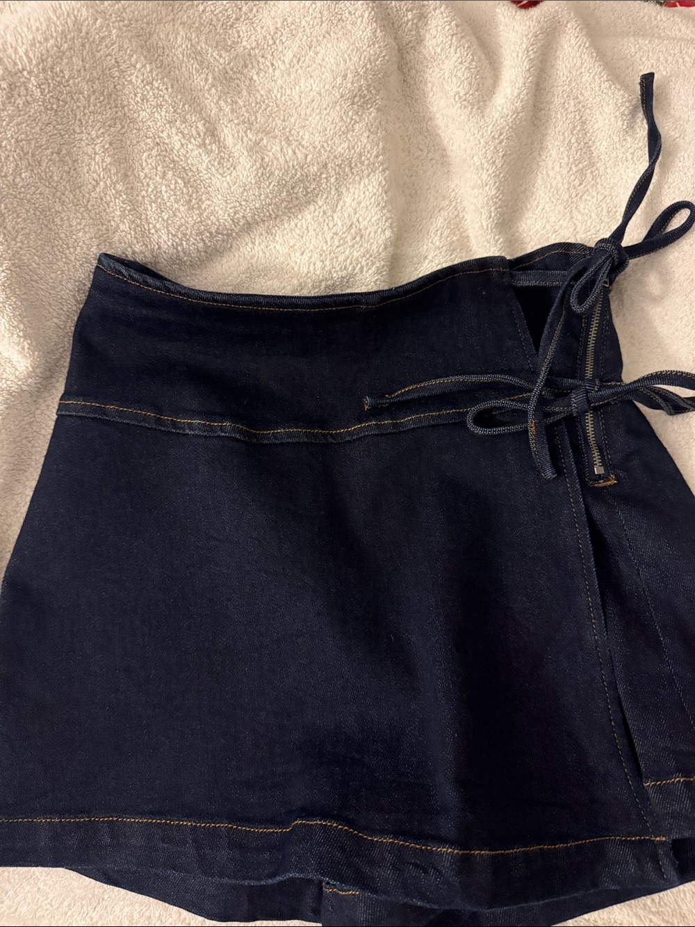 Denim Skort